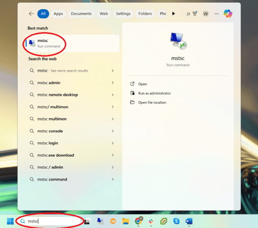 WindowsRunMSTSC-1